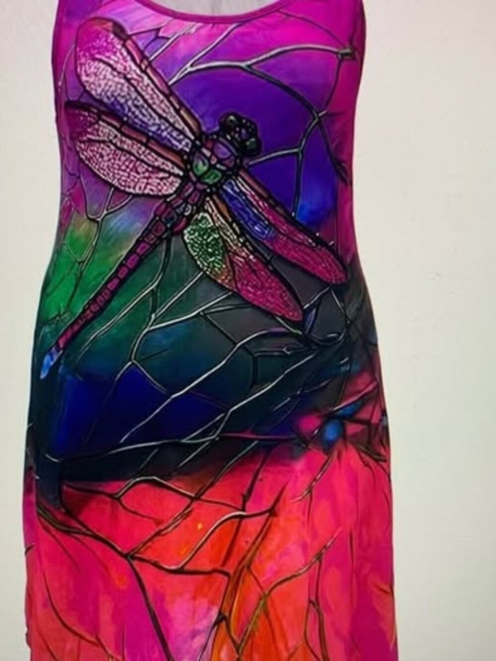 Ladies XXL Dragonfly print dress